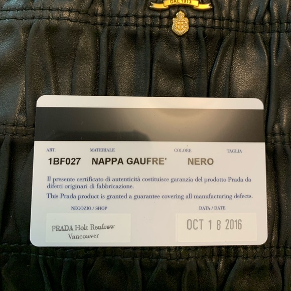 💯 Authentic Prada Nappa Gaufre crossbody purse - Picture 12 of 16
